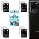 Berries™ (Pack of 4) SAMSUNG GALAXY S20 ULTRA Camera Guard Camera Lens Protector (Unbreakable Polycarbonate Material) with Easy Installation Kit