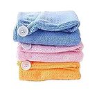 Palshiv Magic Microfiber Fabric Hair Warp Quick-Drying Towel (Multicolour) -Pack of 2