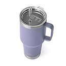 YETI Rambler 35 oz Tumbler with Handle and Straw Lid, Travel Mug Water Tumbler, Vacuum Insulated Cup with Handle, Stainless Steel, Cosmic Lilac