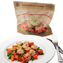 LK Packaging OSS8735BG Ready. Chef. Go! Ready. Chef. Go! Self Seal Stand Up Pouch - 8 1/3" x 7", Plastic, Clear/Printed