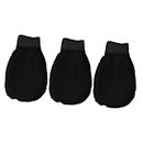 minkissy 3pcs Exfoliating Gloves Dead Skin Shower Scrubber Gloves for for Women Exfoliator Glove Dead Skin Scrubstar for Women Gloves Black Miss Frosted Solution