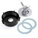 Oster Blender Parts Blender Blade with Jar Base Cap and 2 Rubber O Ring Seal Gasket Accessory Refresh Kit by Aooba