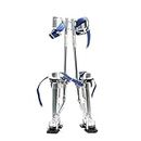 Drywall Stilts for Adults, Adjustable Height Aluminum Work Stilt for Sheetrock Drop Ceiling Painting Painter Pruning Branches or Cleaning (Color : Sliver, Size : 48-64in)