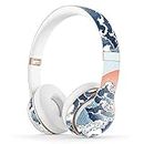 MasiBloom Protective Headset Decal Sticker for Beats Solo 3 Wireless & Solo 2 Wireless On-Ear Headphones Creative Cover Skin (for Solo 2/3 Wireless, Wave/Seagull