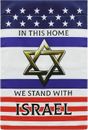 United and Israel Garden Flag Double Sided 12X18Inch for Home House Yard Lawn