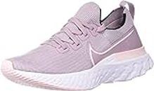 Nike Women's React Infinity Run Fk Plum Fog/Pink Foam-White Shoe (CD4372-501)