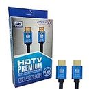 COOLCOLD HDTV Premium 4kx2K UHD HDMI Cable 1.5M, High-Speed HDTV Cord Certified 18Gbps with Ethernet Support I 4K@60Hz I Ultra HD 2160P I 4K Ultra 3D I Compatible with UHD TV, Mac Gaming PC