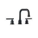 Frifoho Widespread Bathroom Faucet w/ Drain Assembly in Black | 3.6 H x 4 W x 5.1 D in | Wayfair 01LPF655HPZLHF7RC3O