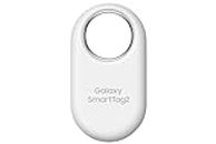 SAMSUNG Galaxy SmartTag2, Bluetooth Tracker, Smart Tag GPS Locator Tracking Device, Item Finder for Keys, Wallet, Luggage, Pets, Use w/ Phones and Tablets Android 11 or Later, 2023, 1 Pack, White