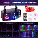 9-EYE LED Laser Projector Light DMX RGB Strobe DJ Party Disco Stage Light Remote