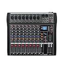 Weymic CK Pro Professional Audio Mixing Console for Recording DJ Stage Karaoke Music Application w/USB BT Input (CK-8 Channel)