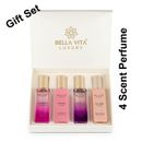 Bella Vita Luxury Perfume for Women, 4 Scent Perfume, Gift Set - 80 ml Free Ship