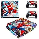 Vanknight PS4 Pro Console Skin PS4 Controller Skins Super Hero Playstation 4 Pro Console Vinyl Sticker Wrap Decal for Playstation