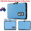 Electronic Accessories Storage Organizer Bag Case USB Cable Drive Card Travel AU