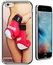 Luxendary Knock Out Girl & Boxing Gloves Ultra Slim Premium Chrome Case for iPhone 6/S
