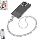 ZOTIMO Diamond Phone Charm and Crossbody Phone Lanyard Hands Free Mobile Phone Holder Sling Compatible with Most Smartphones including iPhone Neck Chain Strap For Hanging Accessories