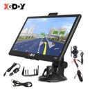 XGODY 7'' Portable SAT NAV GPS Navigation For Car with Sunshade Reversing Camera