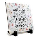 Indigifts Teachers Day Gift - The Influence of A Great Teacher Printed Ceramic Tile 6x6 Inches - Farewell Gift for Teachers| Gift for Teachers Special| Teacher Day Gift Items