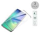BestCatgift Galaxy S10+ Plus [3-Pack] Curved Tempered Glass Screen Protector Film para Samsung S10+ Plus with [9H Hardness][Full Screen Protection][Ultra Clear][Anti Scratch]