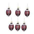 KONTONTY 6Pcs Fan Shop Love Rugby Christmas Ornament Football Christmas Ornament Christmas Balls Ornaments Christmas Tree Hanging Balls Football Christmas Tree Holiday Xmas Indoor car Suit