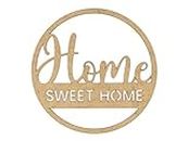 CONTRAXT Quadro home sweet home legno. scritta welcome lettere quadri scritte home casa decorazione soprammobile legno da Intaglio appendere Pannello decorativo da parete appoggio (Home, MDF)