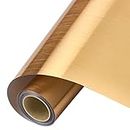 TINZONC Permanent Adhesive Vinyl Roll, 12inch X 15ft Gold Permanent Adhesive Vinyl for Indoor and Outdoor Scrapbooking, Decals, Signs, Stickers (Brushed Gold)