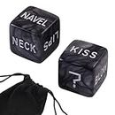 Romantic Naughty Dice Set for Adults Couple Funny Dice Couples Game for Anniversary Valentines Day Wedding Gift,Couple Game Choices,36 Ways to Play (Black)