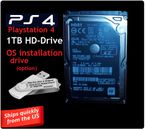 1TB PS4 Original,Slim,PRO Internal Hard Drive w PS4 Operating System USB Drive