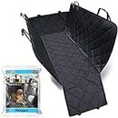 PetVogue Polyester Waterproof Pet Seat Cover Car Seat Cover For Pets- Scratch Proof & Nonslip Backing & Hammock, Quilted, Padded, Durable Pet Seat Covers For Suv, Sedan, Hatchback Cars, Black