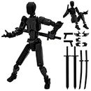 Pipihome Temporary 13 Action Figure -T-13 Figure, Multi-Jointed Movable Robot Figures, 3D Printed Action Figures, Lucky 13 Action Figures Activity Robot, Home Desktop Decorations Gifts for Game Lovers