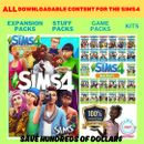 The Sims 4 Downloadable Content DLC - EXPANSION PACKS - GAME PACKS - STUFF KITS