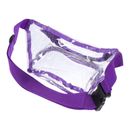 Bolso de cintura deportivo ajustable para exteriores y gimnasio - violeta