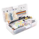 Kit de componentes electrónicos hágalo usted mismo 830 tablero de pan de punto de amarre para Arduino UNO R3 con caja