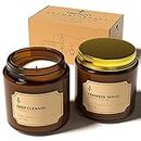 TRINIDa Scented Candles for Men/Women, Candle Gift Set with Soy Wax, Apothecary Jar Aromatherapy Candle for DEEP Cleanse & Tranquil Sense with 10% Essential Oil, Relaxation Gifts for Women