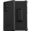 OtterBox Defender Case for Galaxy S22 Ultra, Shockproof, Drop Proof, Ultra-Rugged, Protective Case, 4x Tested to Military Standard, Black, No Retail Packaging