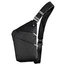 VADOO Sling Bag - Anti-theft Crossbody Shoulder Bag for Men and Women, Black, All fit