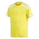 adidas Boy's Squad 21 Jsy JERSEY SHORT SLEEVE , Team Yellow/White, 140 UK