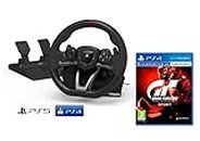 Volante y Pedales RWA licencia Sony PlayStation 4/5 [Nuevo modelo compatible con PS4/PS5] + Gran Turismo Sport GT SPORT [Playstation 4/5]