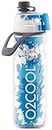 O2COOL ArcticSqueeze Insulated Mist 'N Sip Squeeze Bottle 20 oz., Blue/Blue Splash