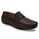 Stylelure Premium Brown Leather Formal Loafer Shoes for Men-9