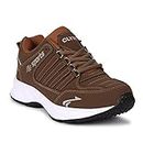 CLYMB Cosco Running Shoes,Training Shoes,Gym Shoes,Sports Shoes,Walking Shoes for Men's (Brown,Numeric_8)