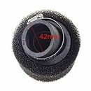 42mm Black Angle Air Filter Form Cleaner 50cc 70cc 90cc 110cc 125cc 150cc GY6 Motorcycle ATV Scooter Quad Go Kart Moped Pit Dirt Bike (42mm Angle, Black)