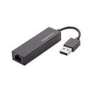 Amazon Basics USB 2.0 to 10/100 Ethernet LAN Network Adapter, Noir