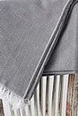 Textil-home Bettüberwurf, Mehrzweck/Plaid 230 x 285cm Dante - Eignet Sich als Sofaüberwurf und auch als Tagesdecke. Farbe Grau