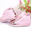 Un par de zapatos de otoño para bebés niñas niños pequeños suela suave rosa rosa flores niños