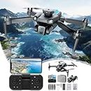 Drone with 4K Camera for Adults, Foldable FPV RC Quadcopter with Brushless Motor, RC Quadcopter with Auto Return, 360°Rolling, Altitude Hold, Headless Mode WiFi FPV Drones Deals Of Day Lightning Deals