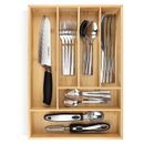 Foundry Select 2.4" H x 16.9" W x 11.8" D Cutlery/Knife Drawer Organizer Bamboo in Brown | 2.4 H x 16.9 W x 11.8 D in | Wayfair