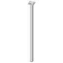Element System 18133-00310 700 mm Length 25 x 25 mm Diameter Square Steel Pipe Furniture Legs includes Screw-Mounting Plate - White (4-Piece)