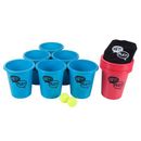 Giant Yard Pong Outdoor Game Set for the Whole Family – 12 Buckets, 2 Balls, and Carrying Tote by Hey! Play!