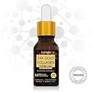 Lumiglo 24K Gold Collagen Serum | Anti-aging & Anti-wrinkle | Restorative Satin Glow | Naturally Concentrated Bio-Active Formula – Frankincense, Red Algae & Vit C| For Unisex (15ml)